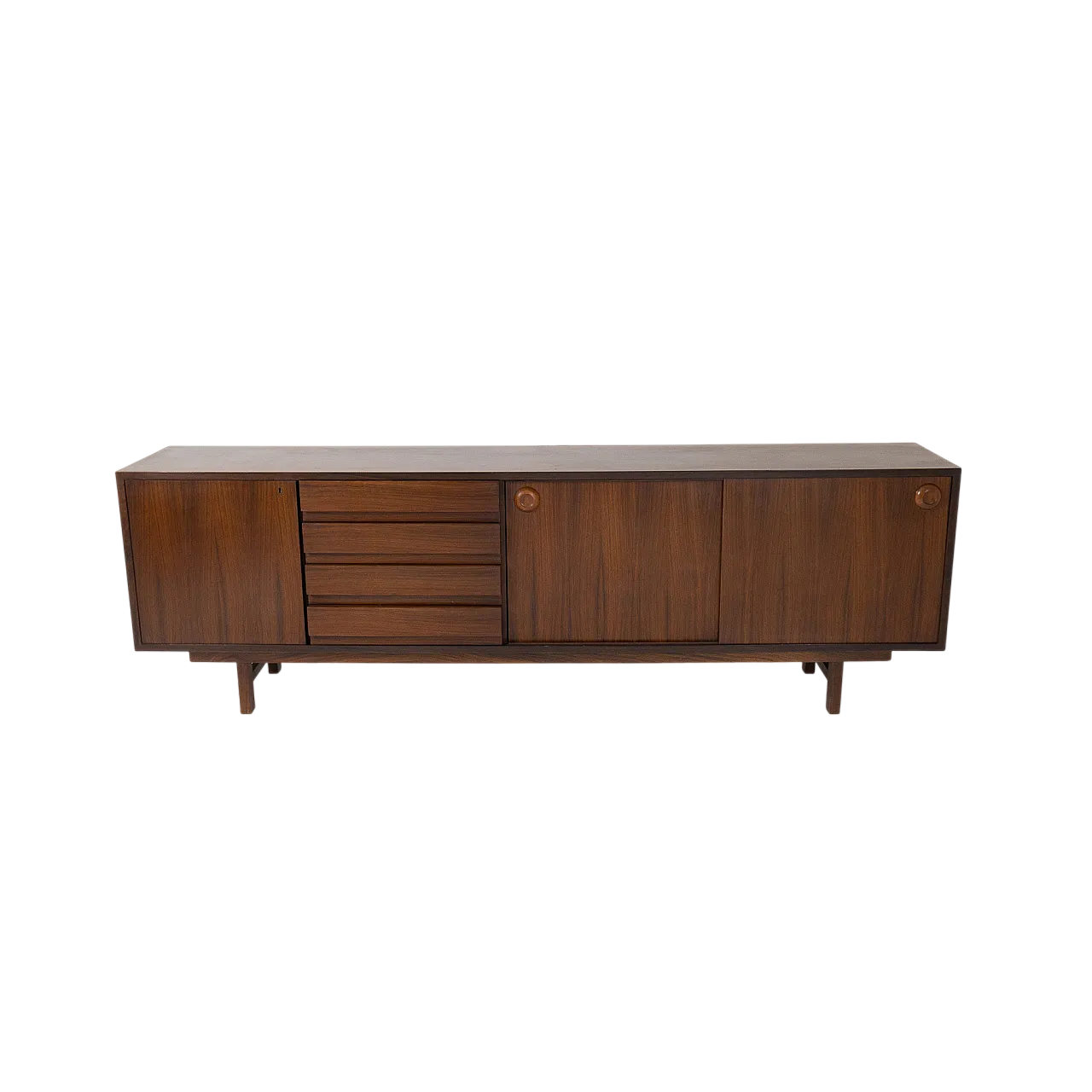 Teak wood sideboard, 1960s 9