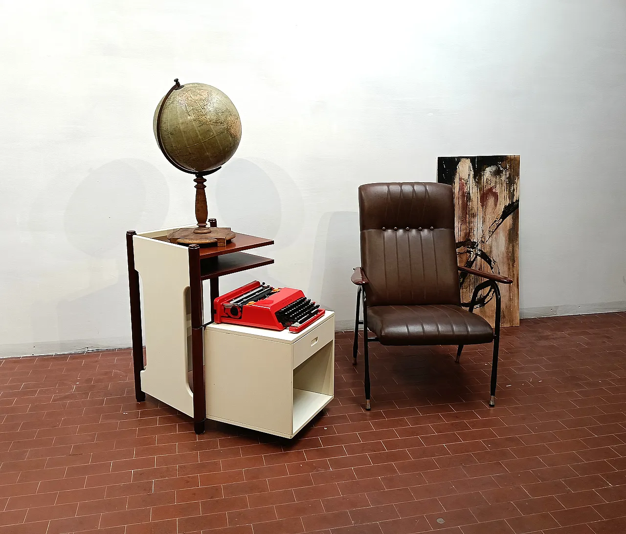 Scaffaletto  portatelefono anni '60 34