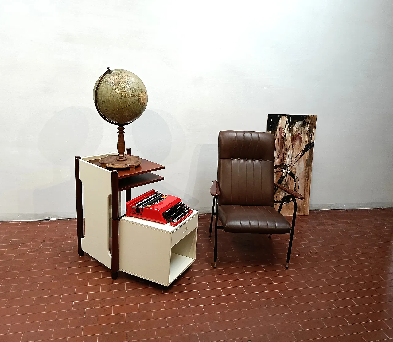 Scaffaletto  portatelefono anni '60 36