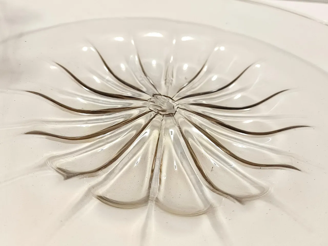 Murano Glass and Wrought Iron Cake Stand attr. to Vittorio Zecchin, Italy 8