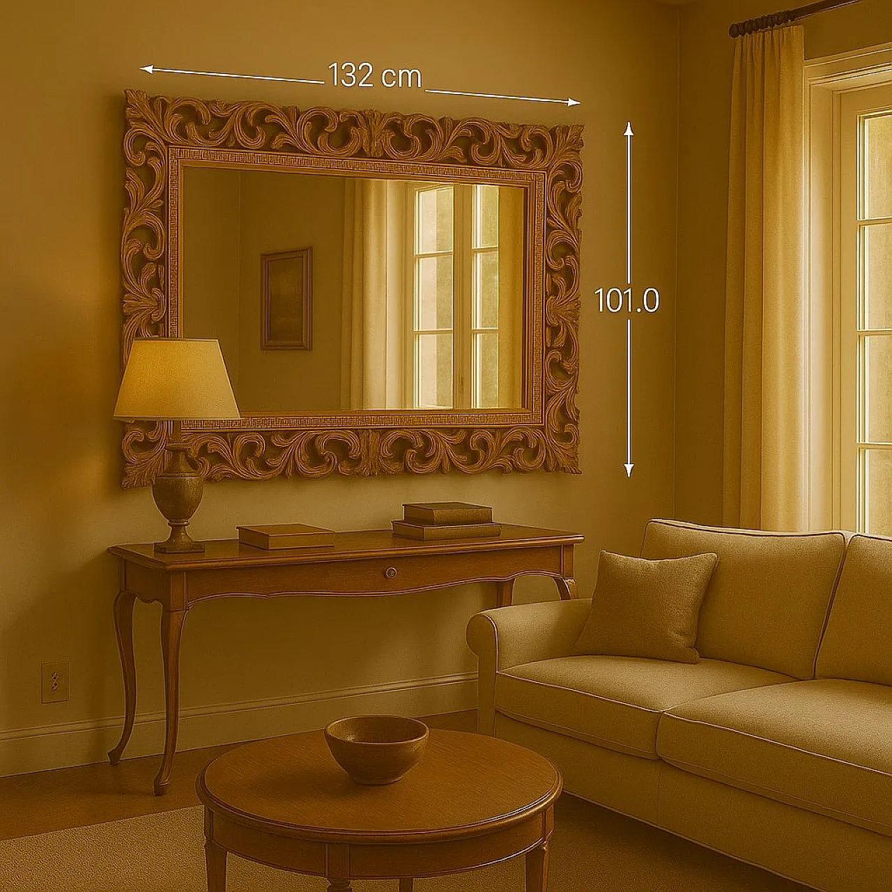 Specchiera in stile Rinascimento in pino svizzero, 20th century 2