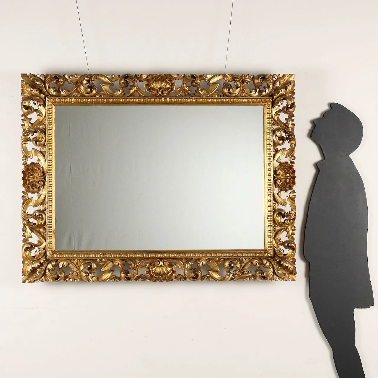 Specchiera in stile Rinascimento in pino svizzero, 20th century 3