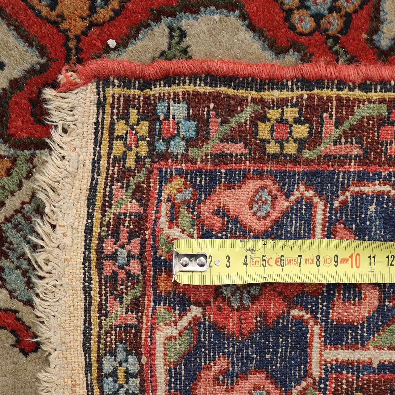 Tappeto Mahall in cotone e lana, nodo pesante, fine '900 7