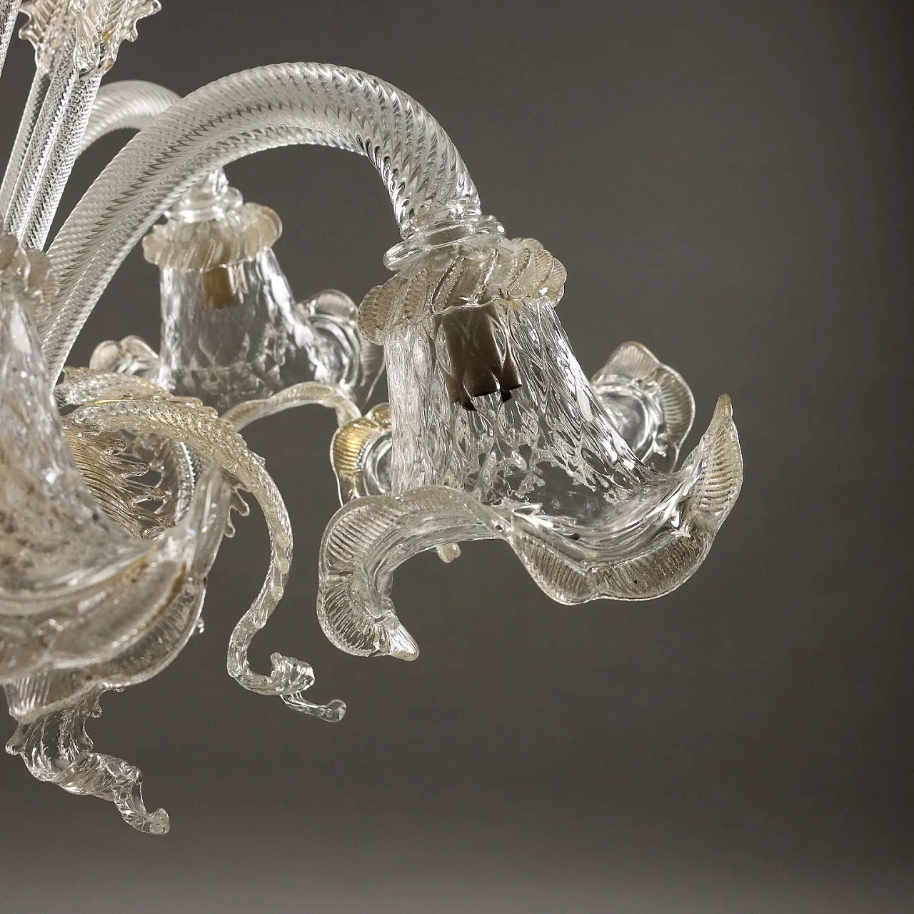 Chandelier in Murano glass with 8 lights, 20th century 4