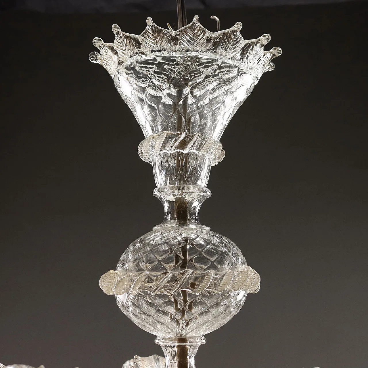 Chandelier in Murano glass with 8 lights, 20th century 7
