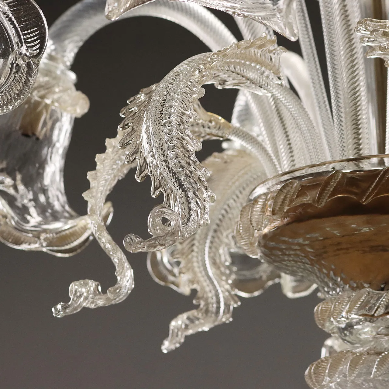 Chandelier in Murano glass with 8 lights, 20th century 8