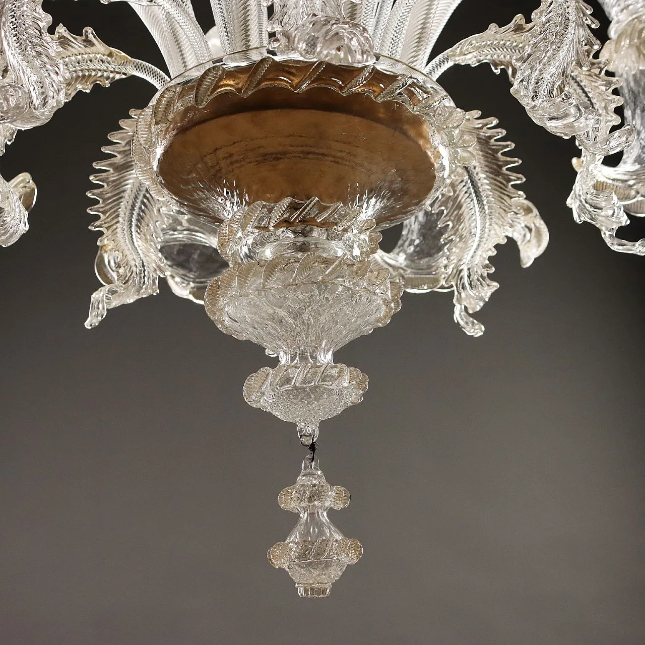 Chandelier in Murano glass with 8 lights, 20th century 9