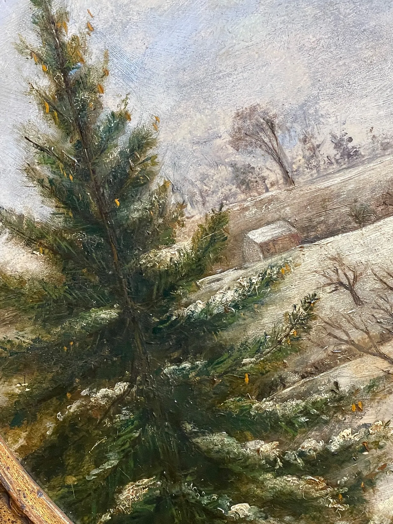 Scena d'inverno di David Cox, olio su tela, '900 4