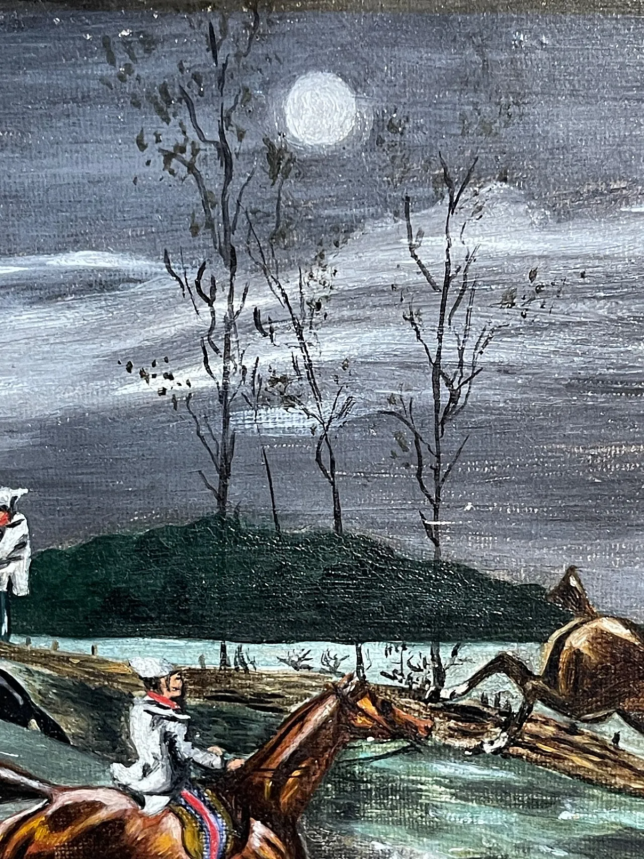 Scena equestre, olio su tela,  E.A.S. Douglas, '900 6