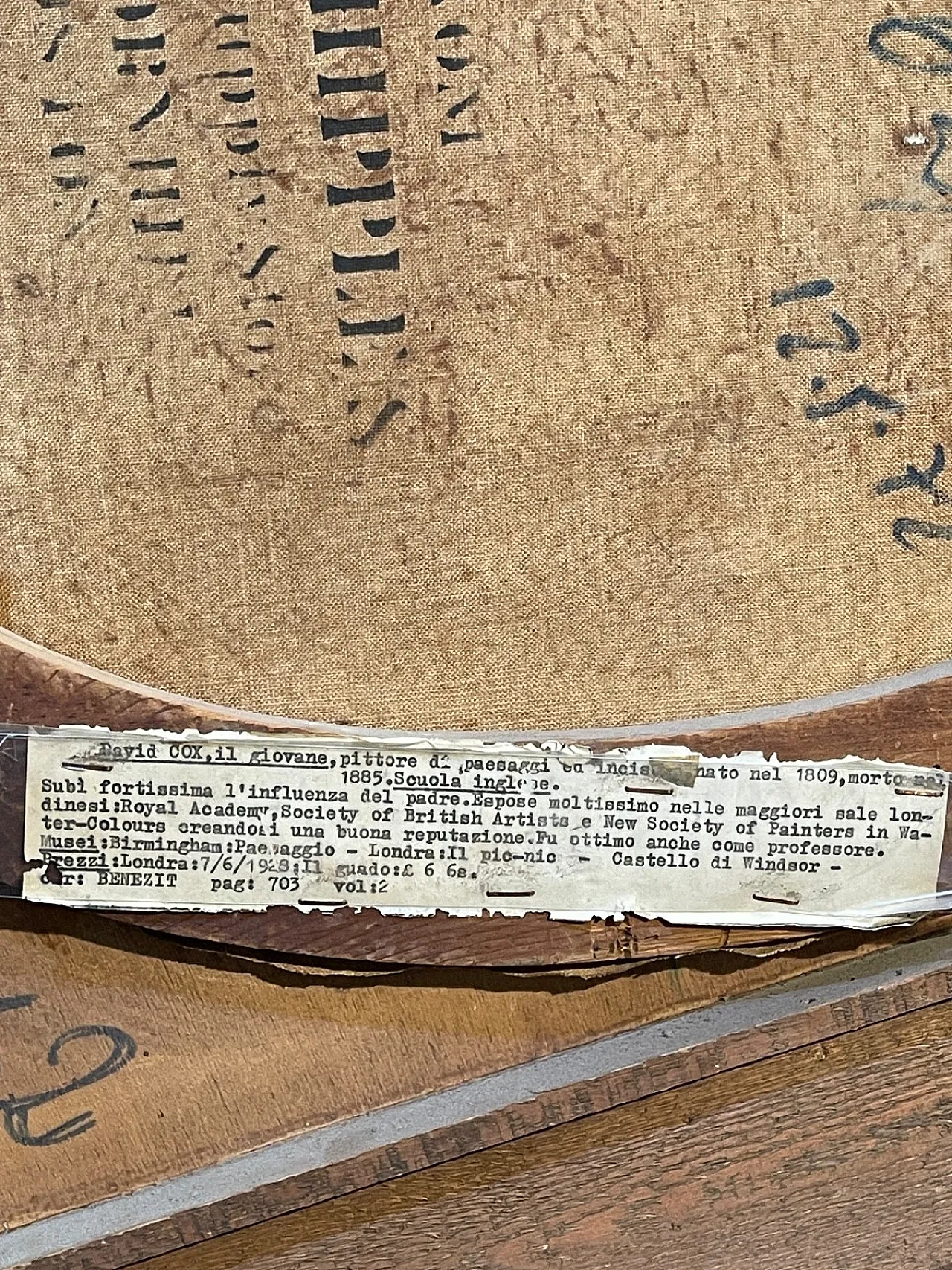Scena d'inverno di David Cox, olio su tela, '900 6