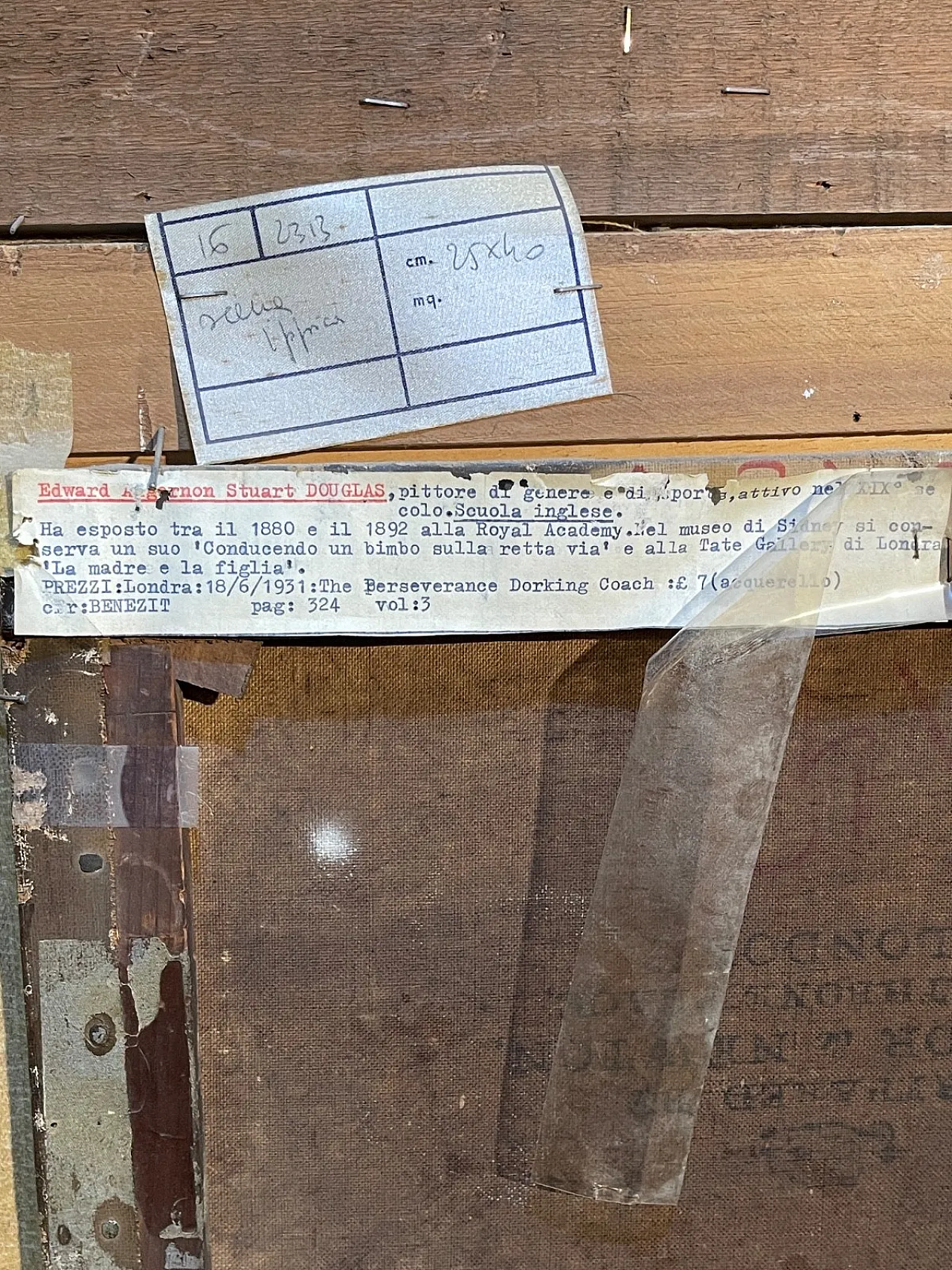 Scena equestre, olio su tela,  E.A.S. Douglas, '900 9