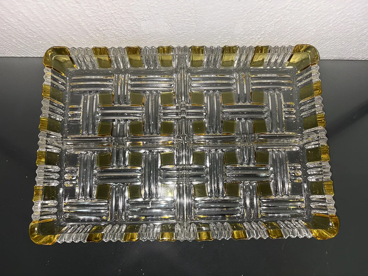 Vassoio vetro anni 50 2