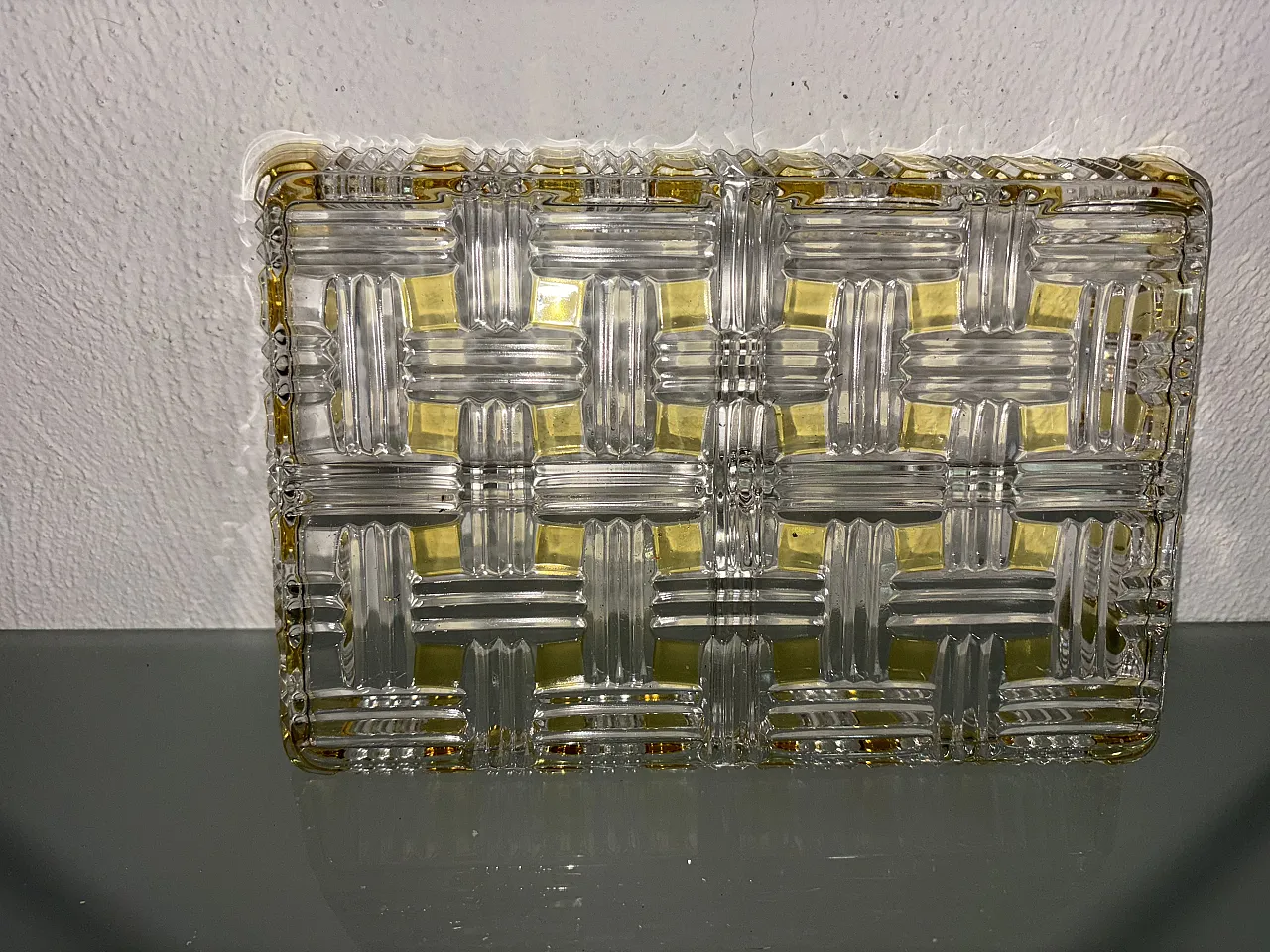 Vassoio vetro anni 50 5