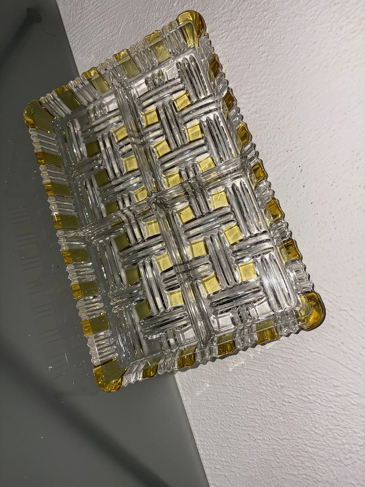 Vassoio vetro anni 50 7