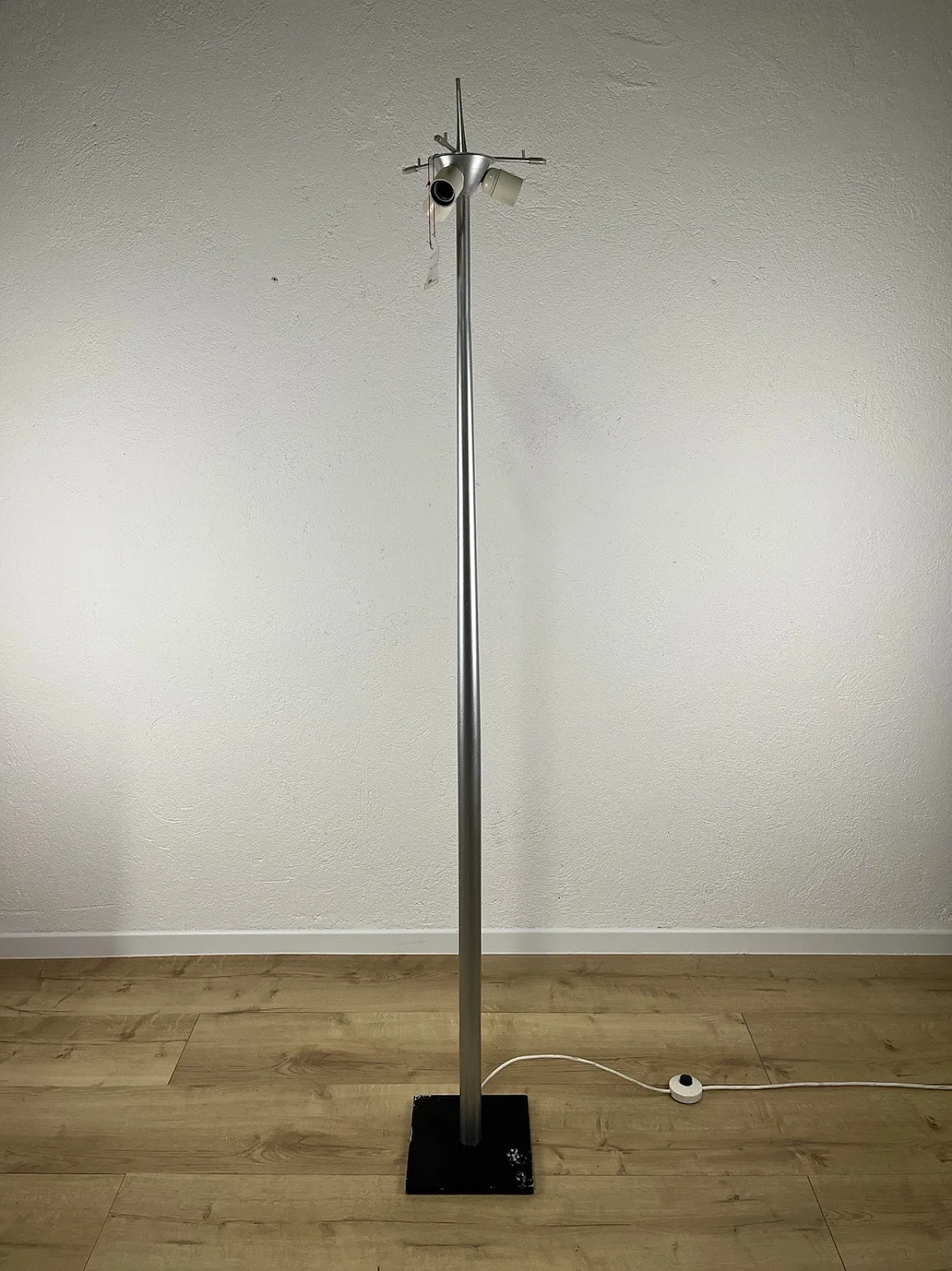 Lampada da terra Esperia in vetro, anni ’70 9