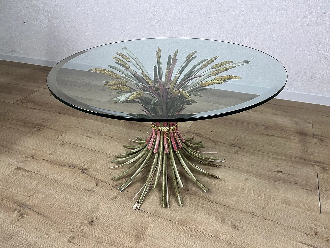 Spighe metal coffee table by Maison Bagues, 1970s 2