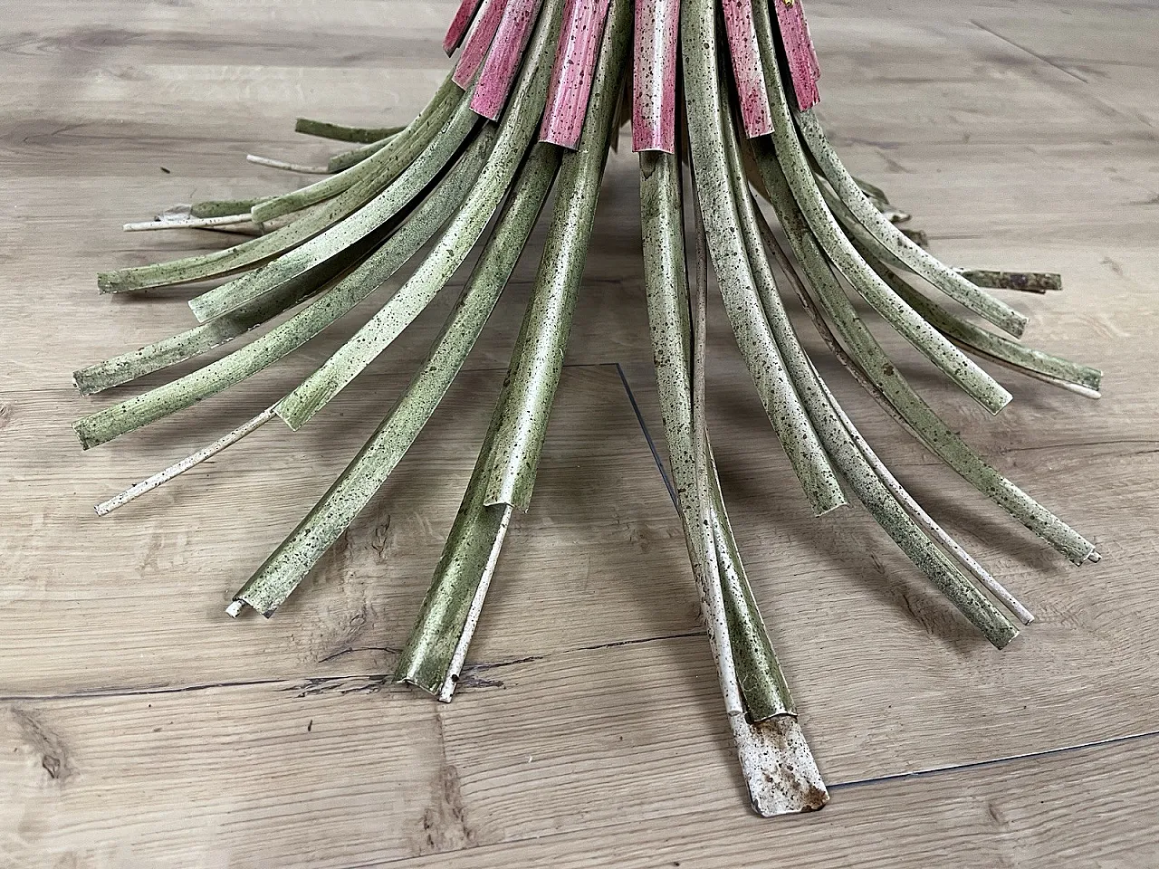 Spighe metal coffee table by Maison Bagues, 1970s 8