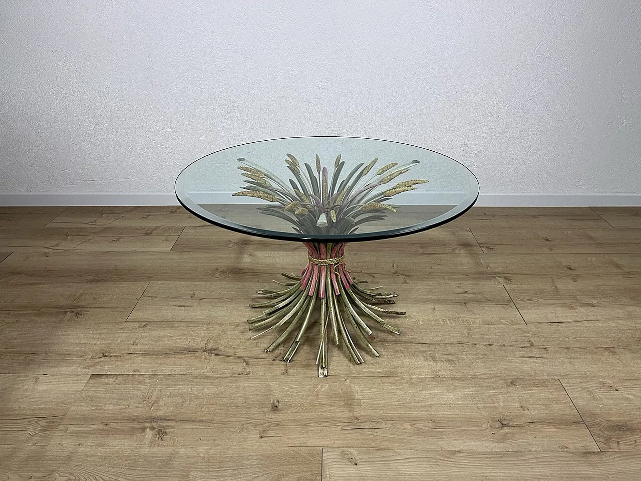 Spighe metal coffee table by Maison Bagues, 1970s 15