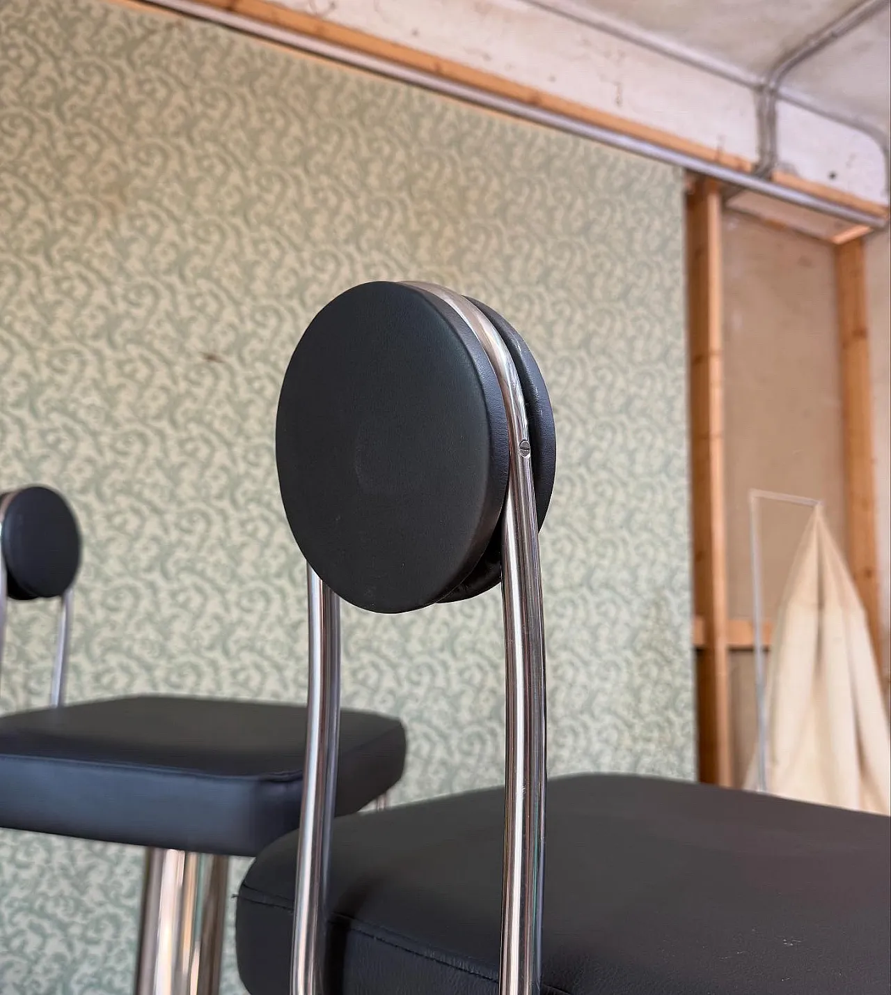 Pair of bar stools Birillo by Joe Colombo for Zanotta, 70s 3