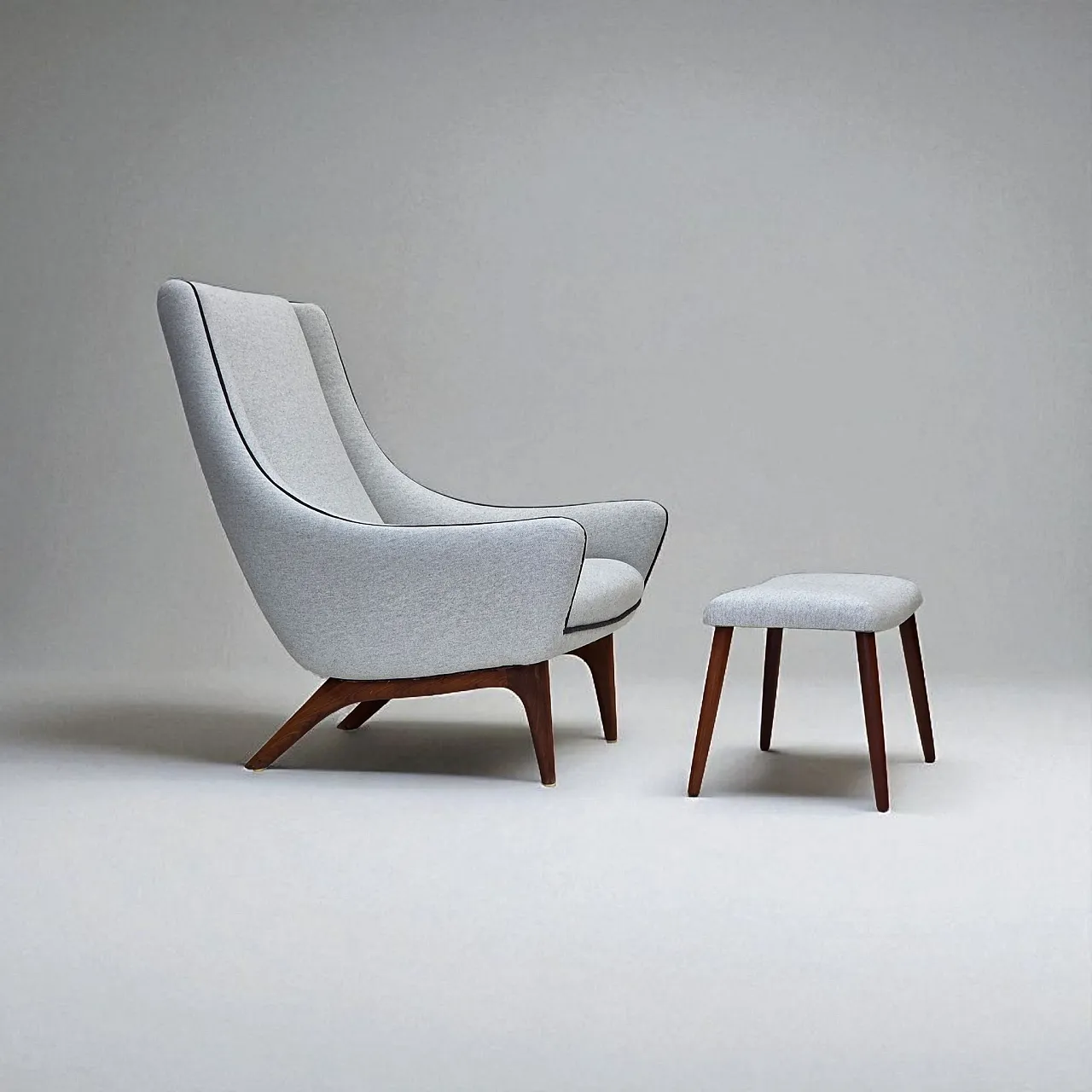 Stool model ML 140 by Illum Wikkelsø, 1960s 1