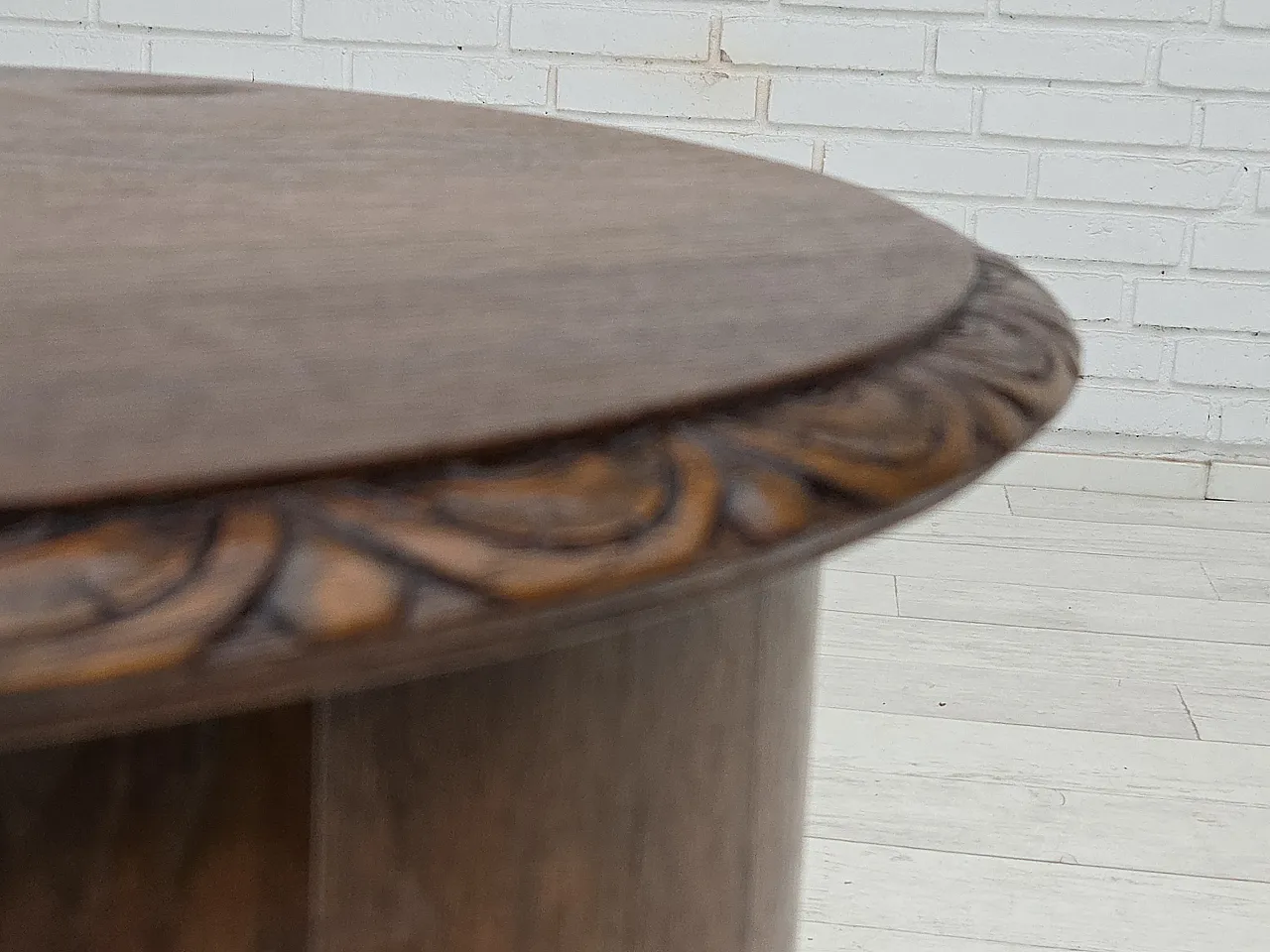 Scandinavian side cabinet in dark oak wood, 1930s 5