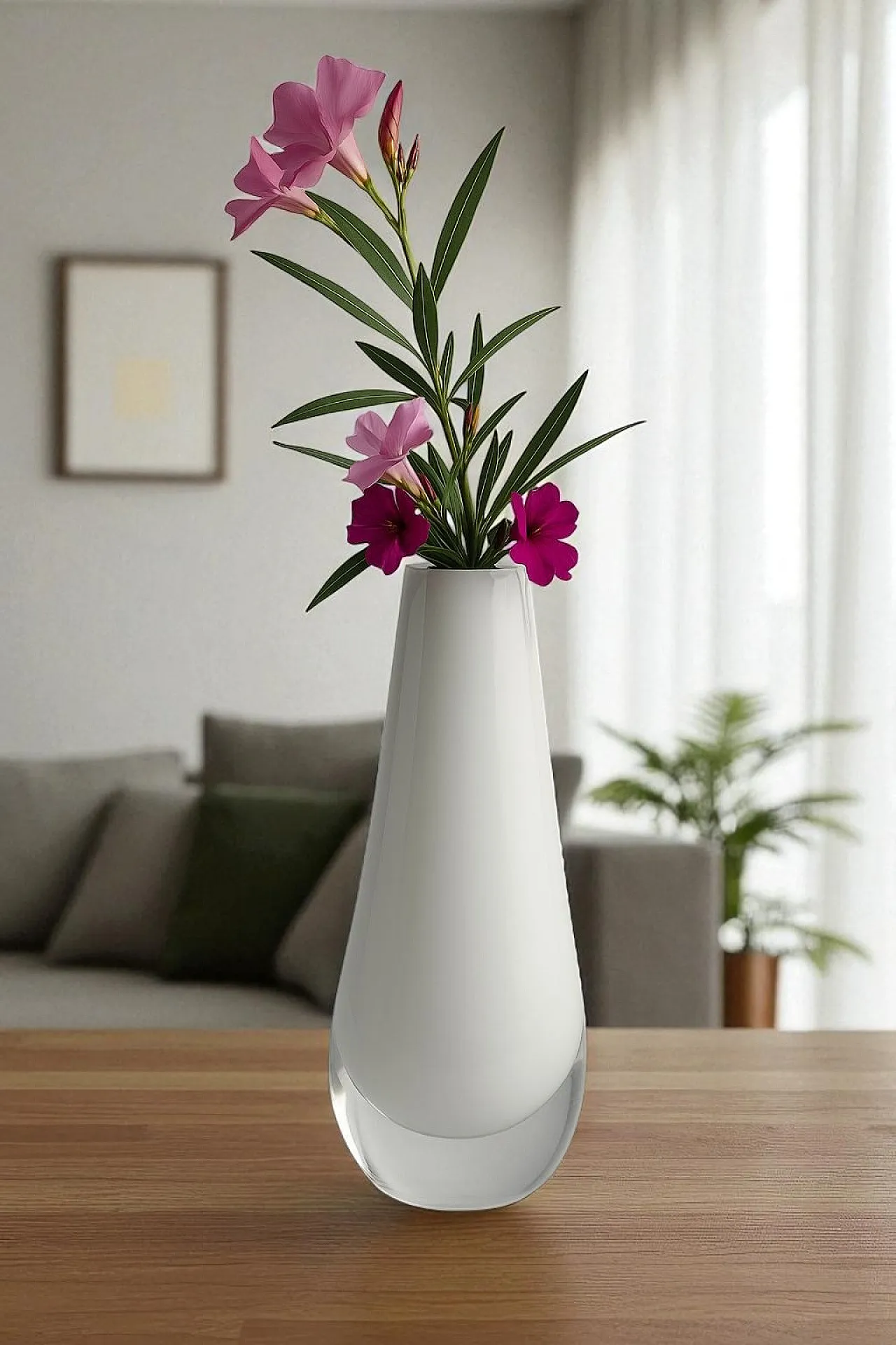 Vaso vetro di Murano Seguso, anni '90 1