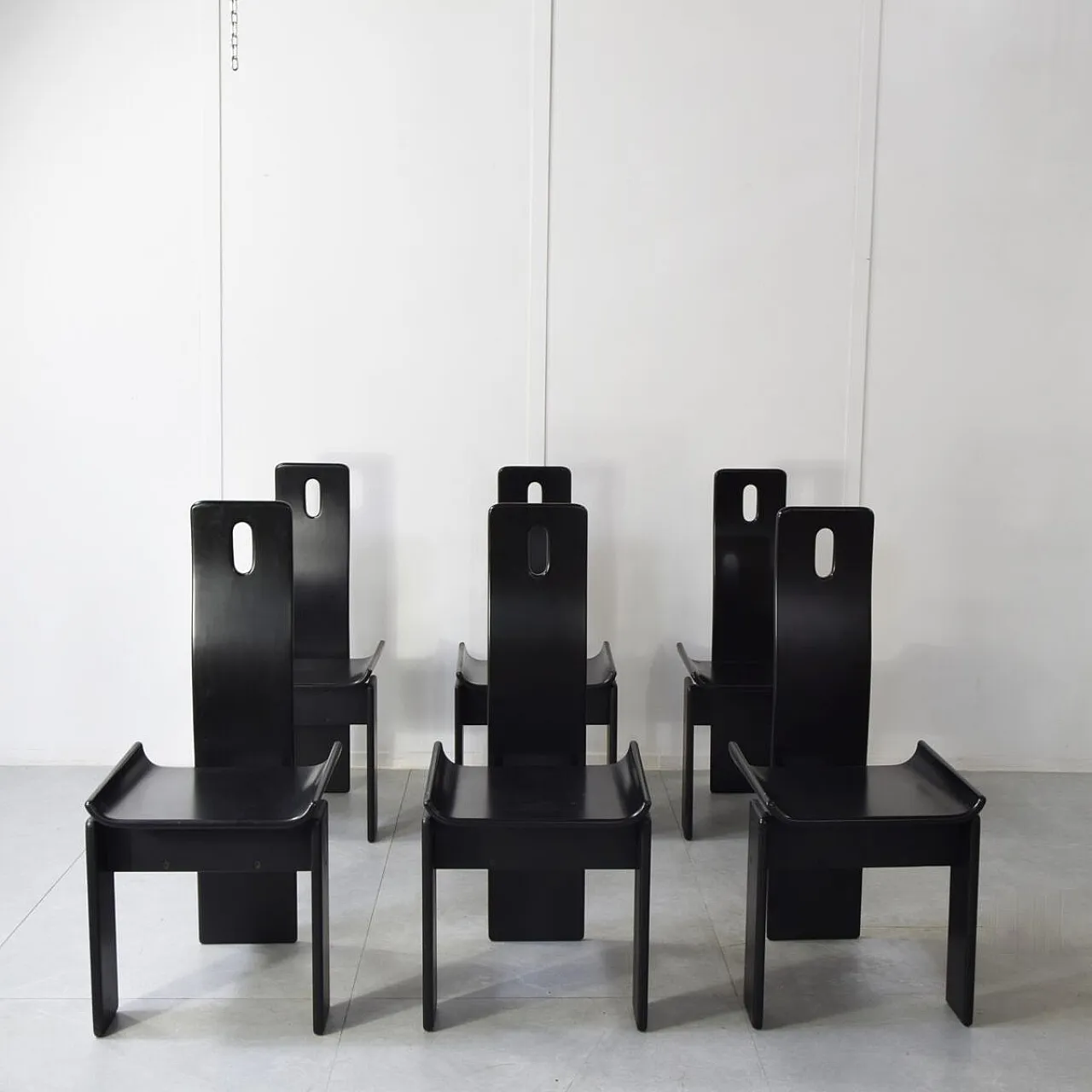 6 Sedie Diago di Edoardo Landi per Nikol, anni '70 2