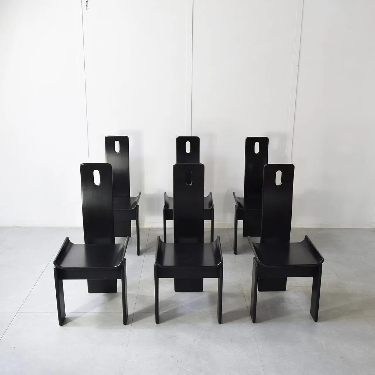 6 Sedie Diago di Edoardo Landi per Nikol, anni '70 3