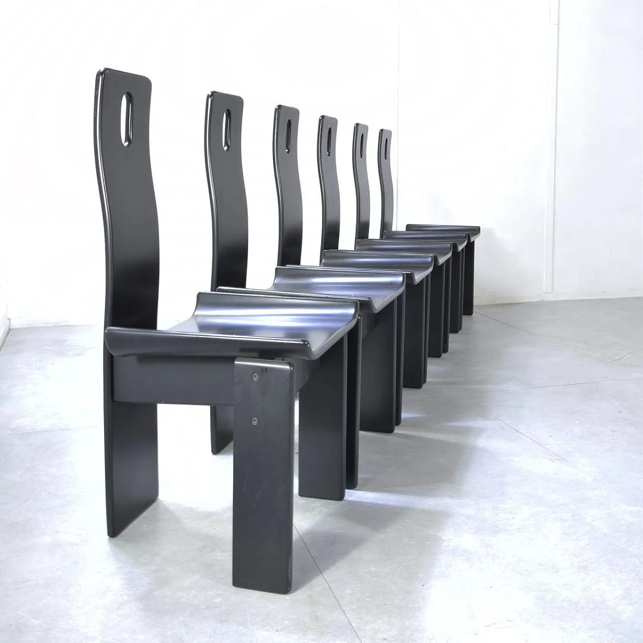 6 Sedie Diago di Edoardo Landi per Nikol, anni '70 4