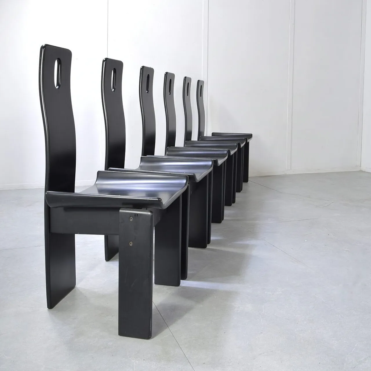 6 Sedie Diago di Edoardo Landi per Nikol, anni '70 5