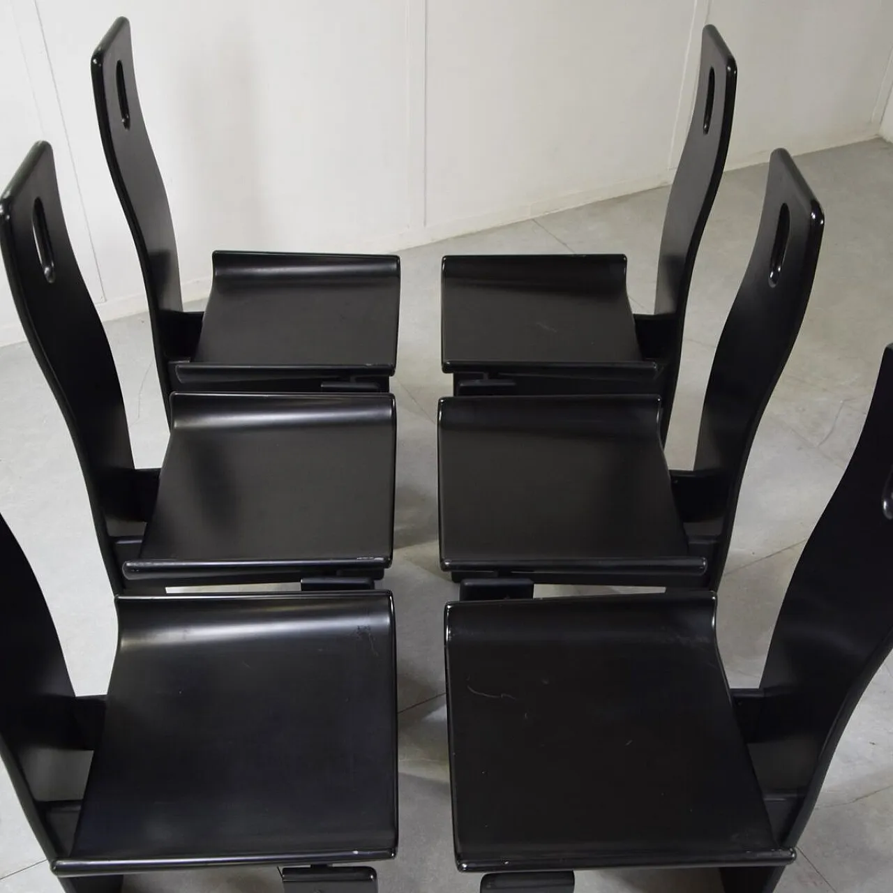 6 Sedie Diago di Edoardo Landi per Nikol, anni '70 8