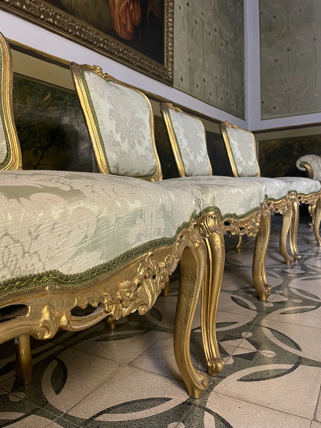 4 Louis XV chairs, 18th century 2