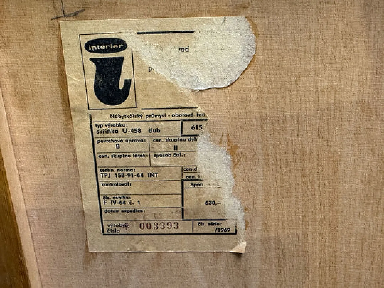 Credenza U‑458 in legno, anni '60 16