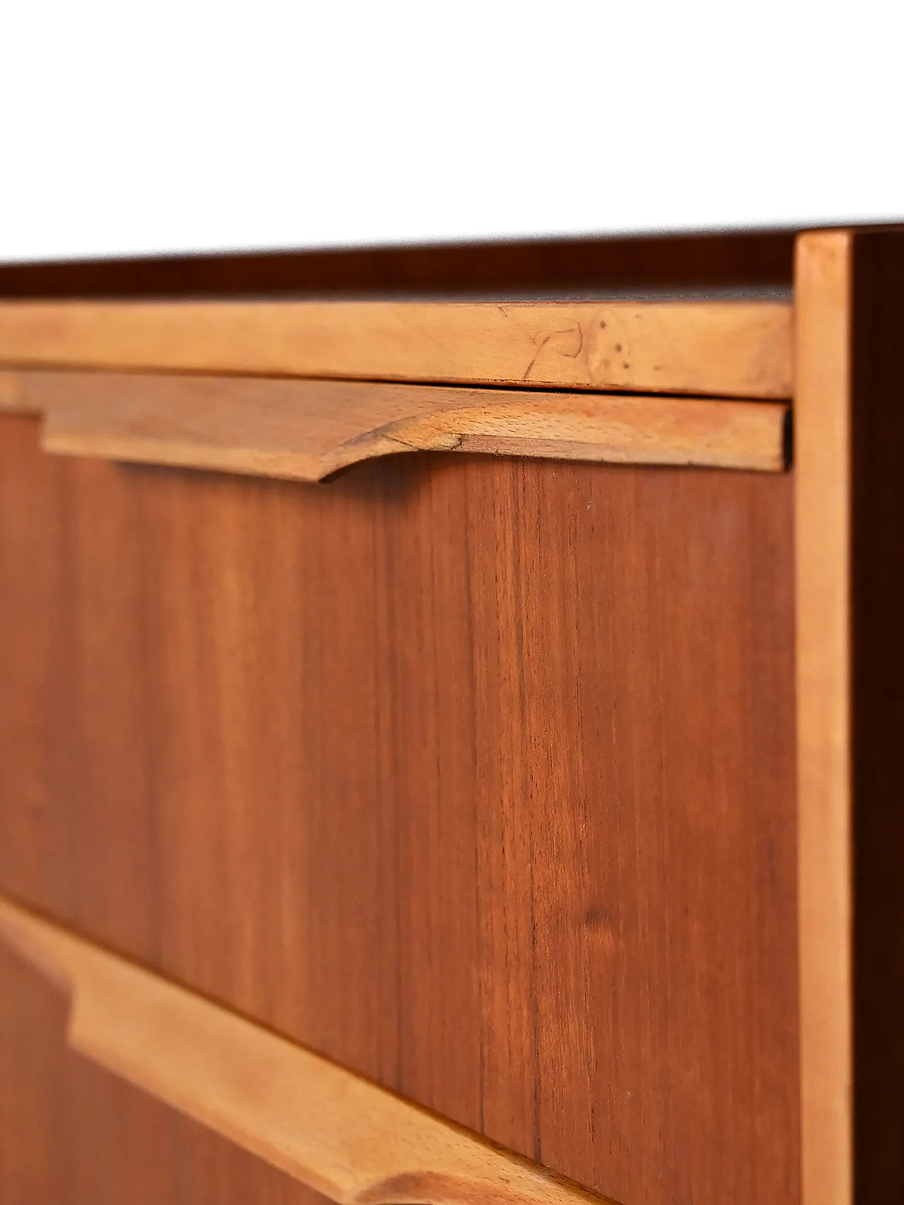 Scandinavian 1950s bedside table with brass details 6