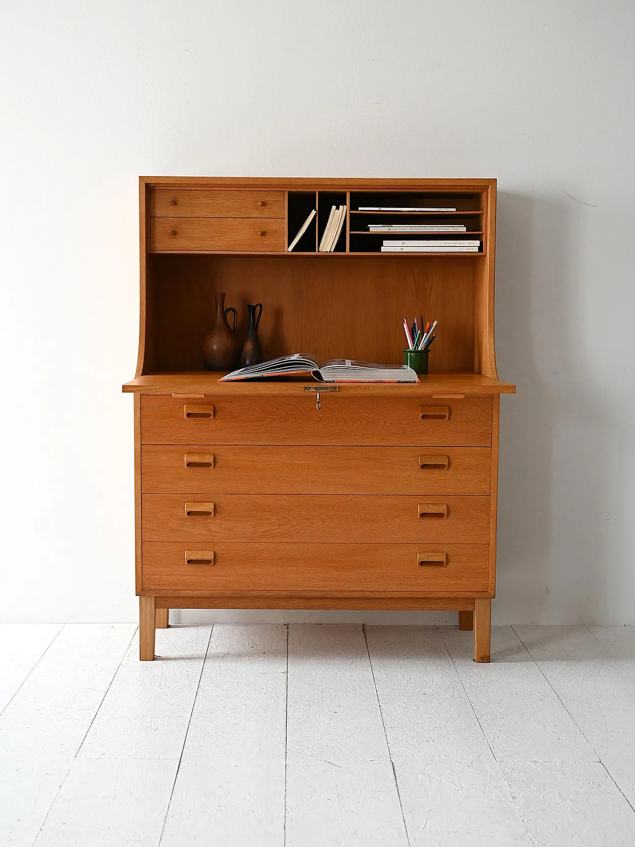 Secrétaire in the 60s oak by Børge Mogensen 1