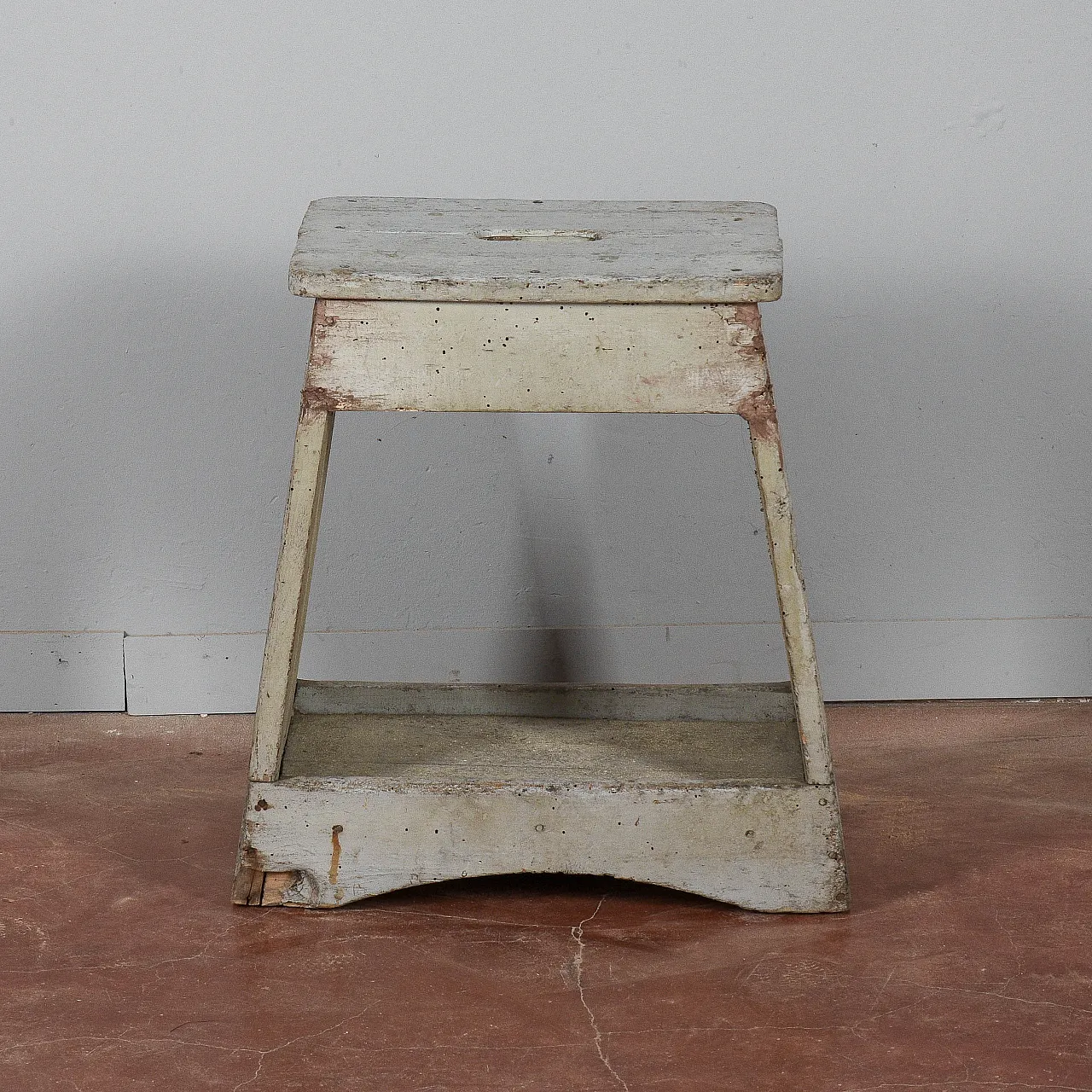 Wooden and metal work stool, late 20th century 1