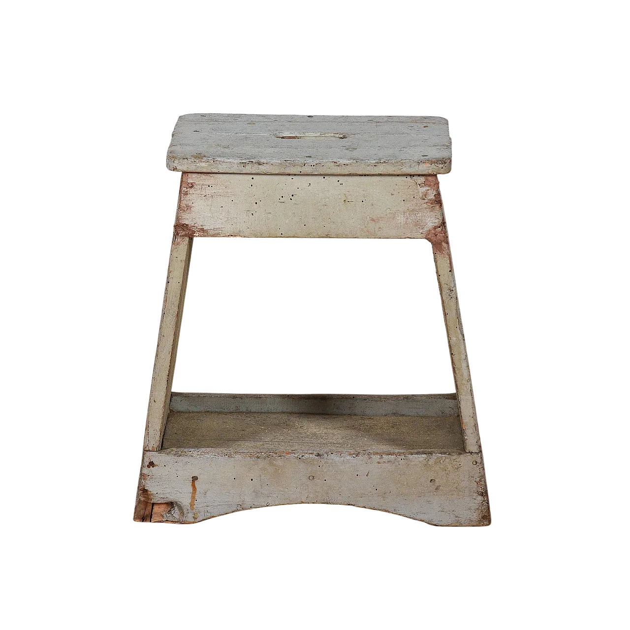 Wooden and metal work stool, late 20th century 9