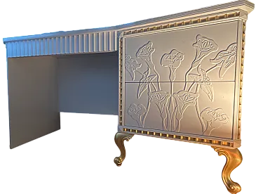 White oak desk with 2 drawers Halley Milano