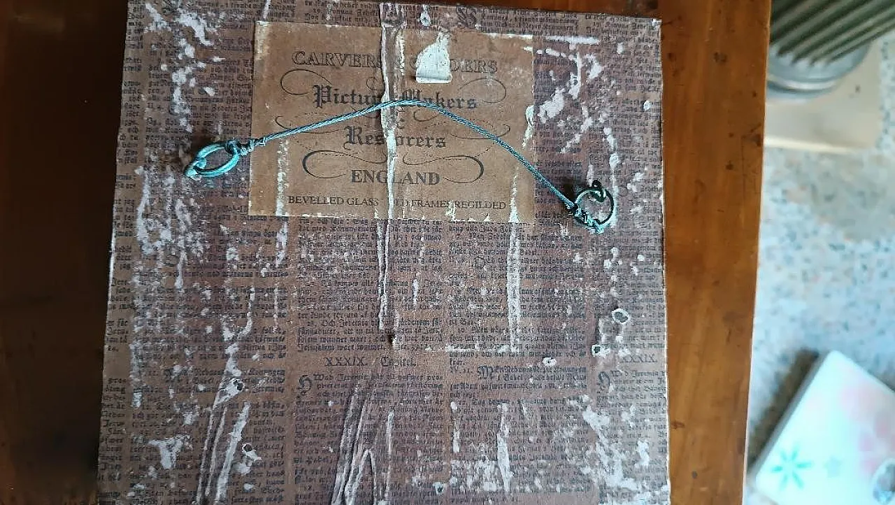 Gatto, olio su tavoletta, scuola inglese, primo '900 6