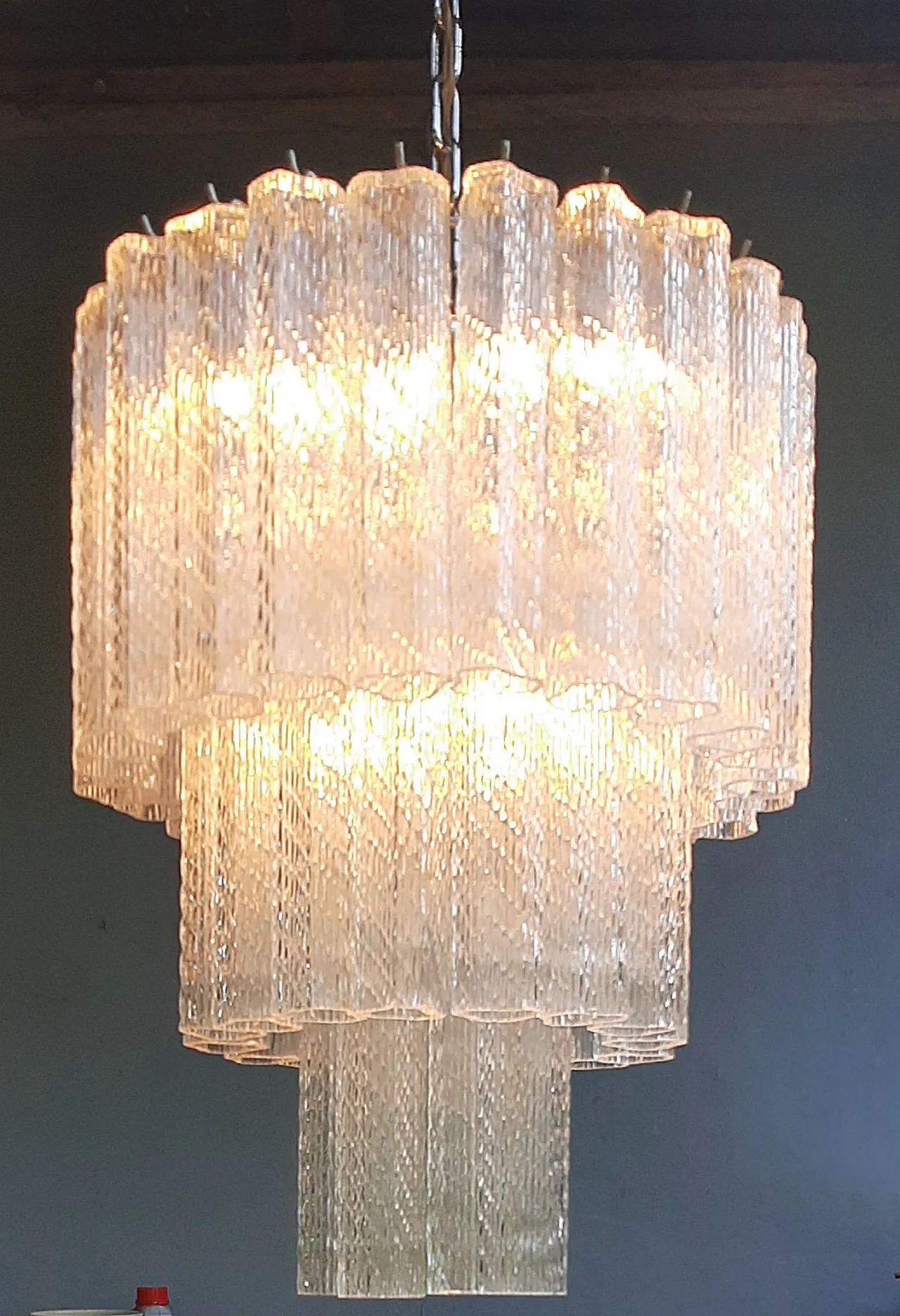 Murano chandelier in Venini style, 1960s 1