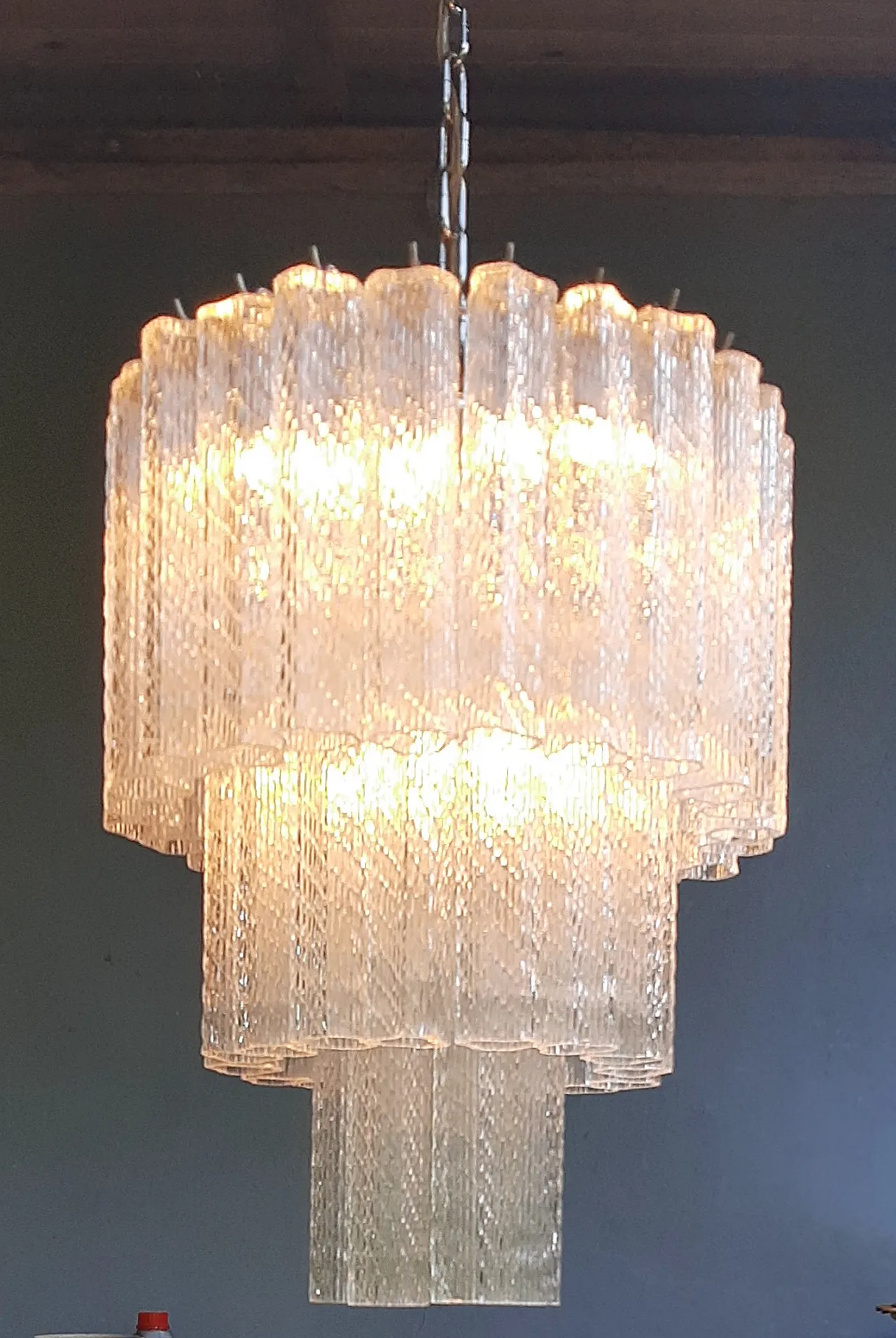 Murano chandelier in Venini style, 1960s 2