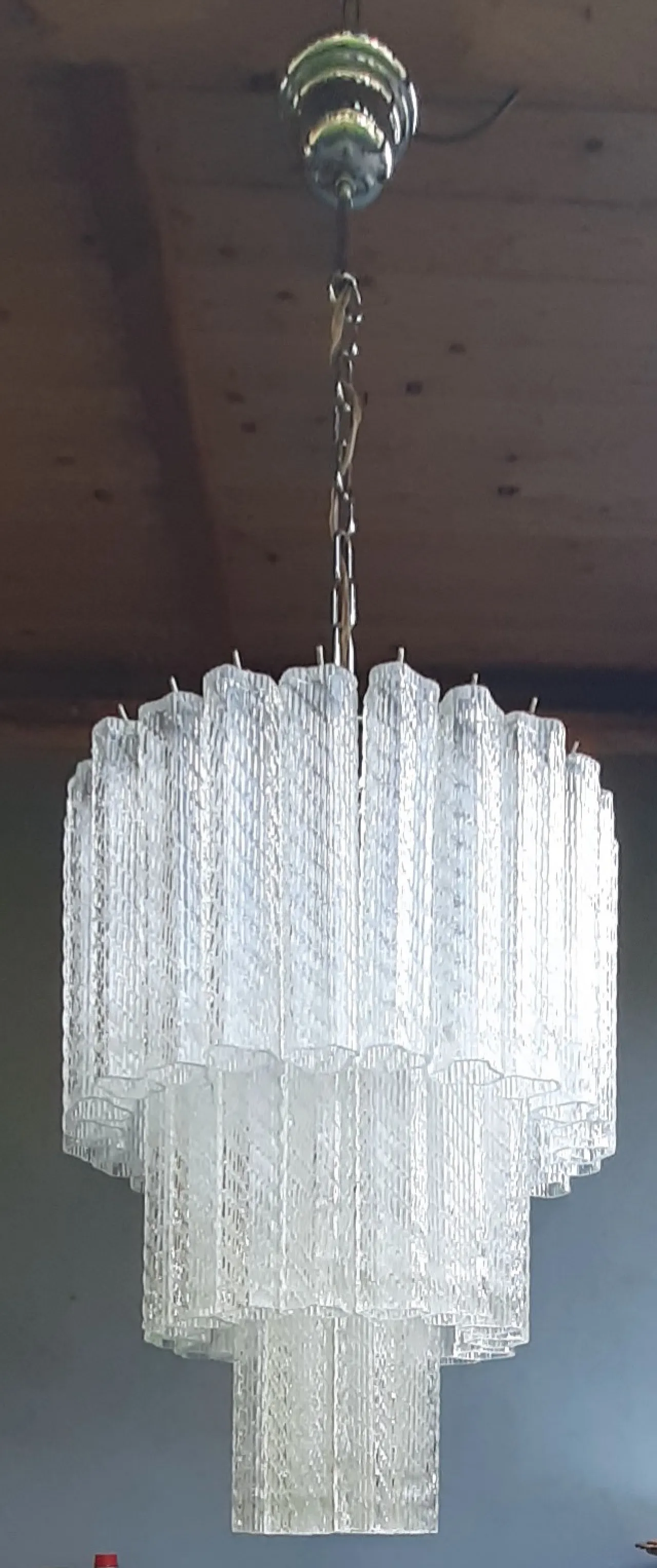 Murano chandelier in Venini style, 1960s 5