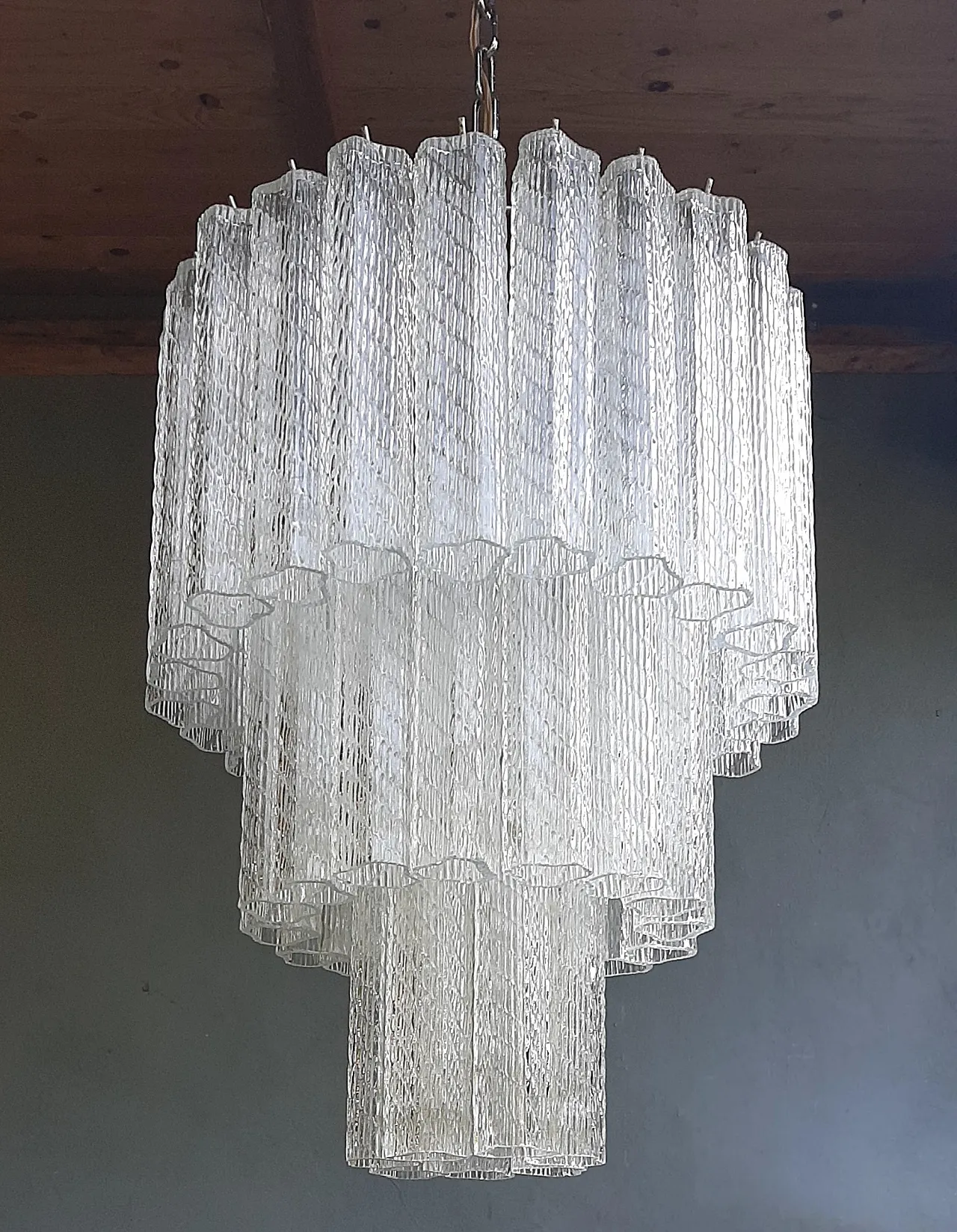Murano chandelier in Venini style, 1960s 9
