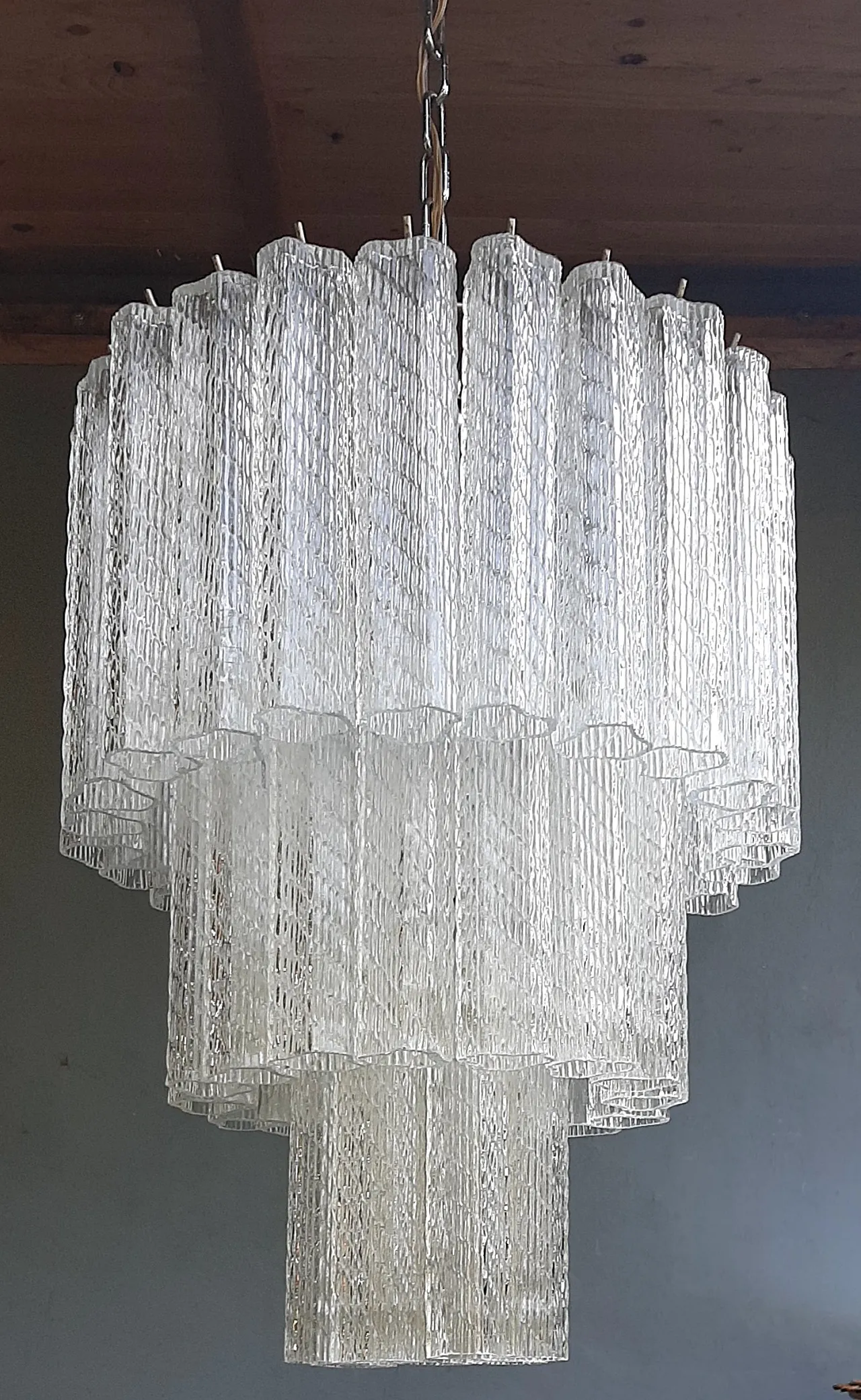 Murano chandelier in Venini style, 1960s 10