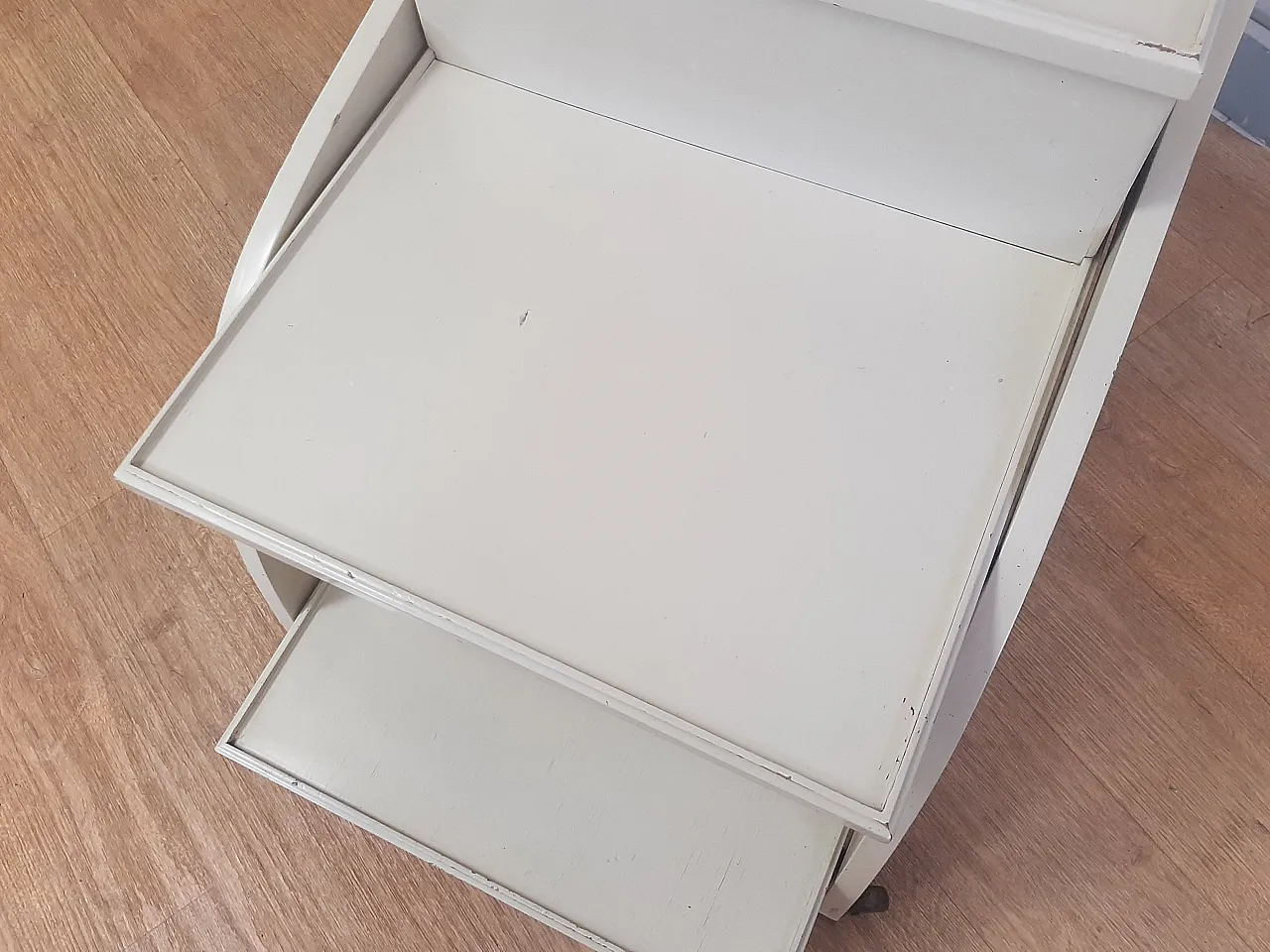 White lacquered wooden bar with automatic, 1970s 5