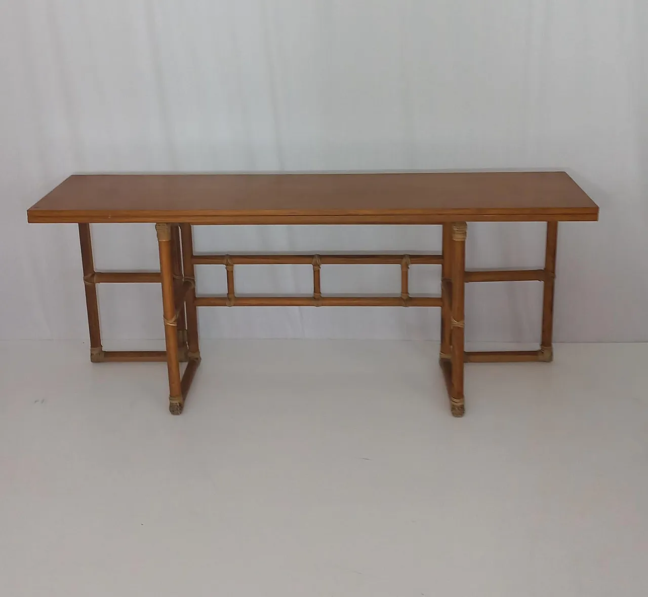 Lyda Levi - McGuire Console Table, 70s 1