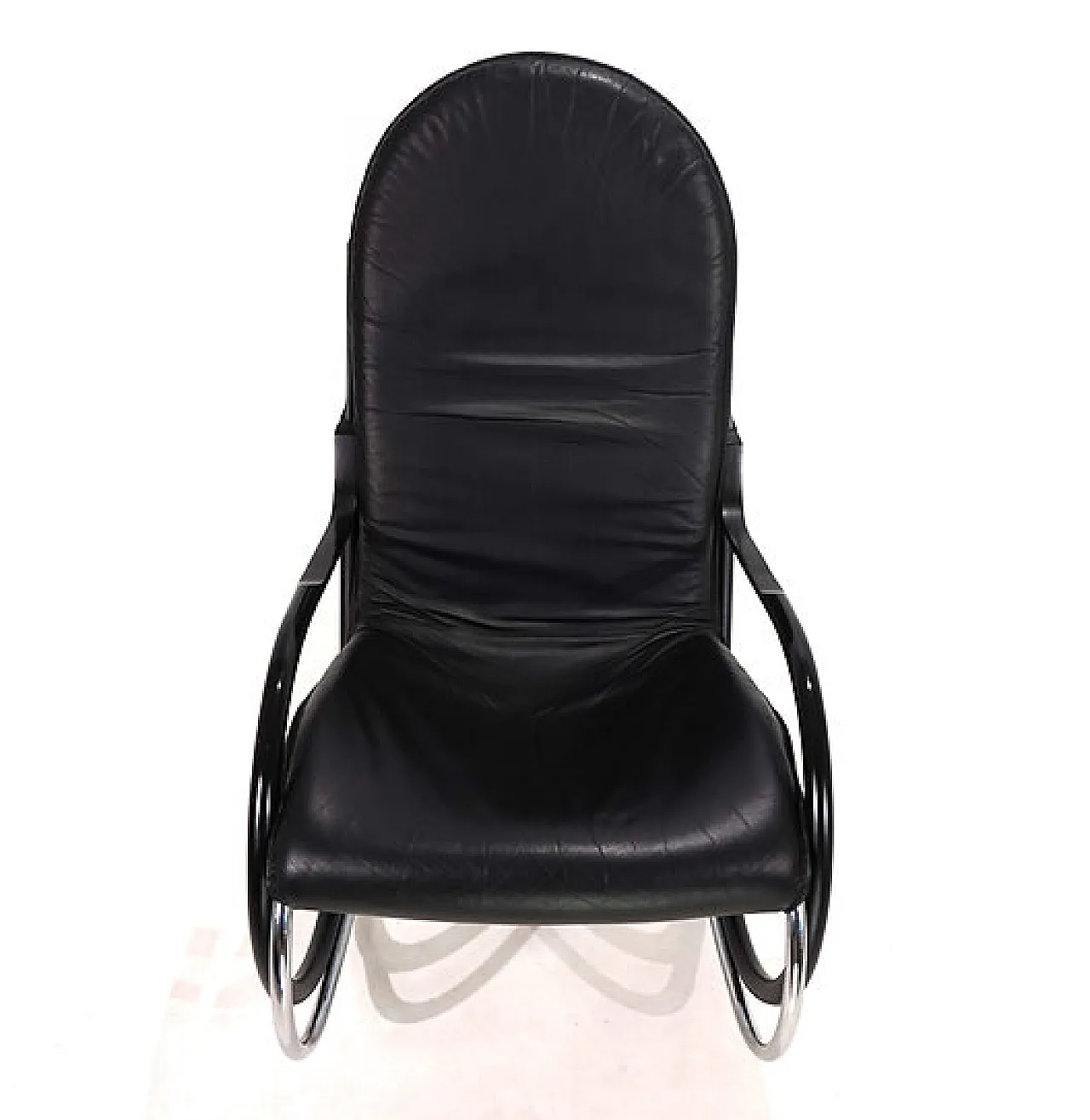 Sedia a dondolo Strässle Nonna di Paul Tuttle, anni '70 10