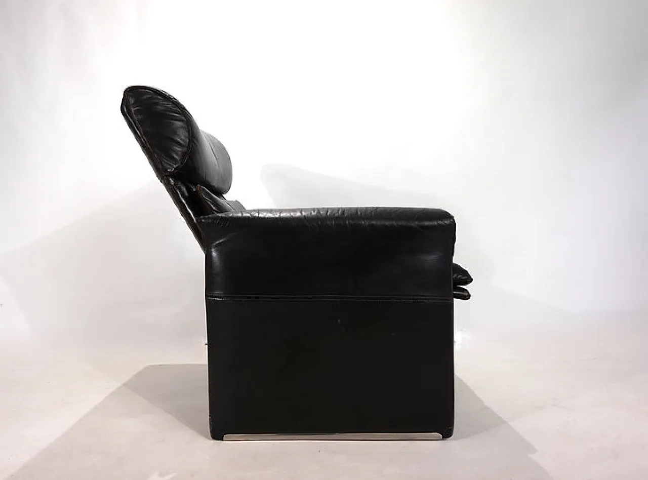 Leather armchair by Giovanni Offredi for Saporiti, 1970s 14