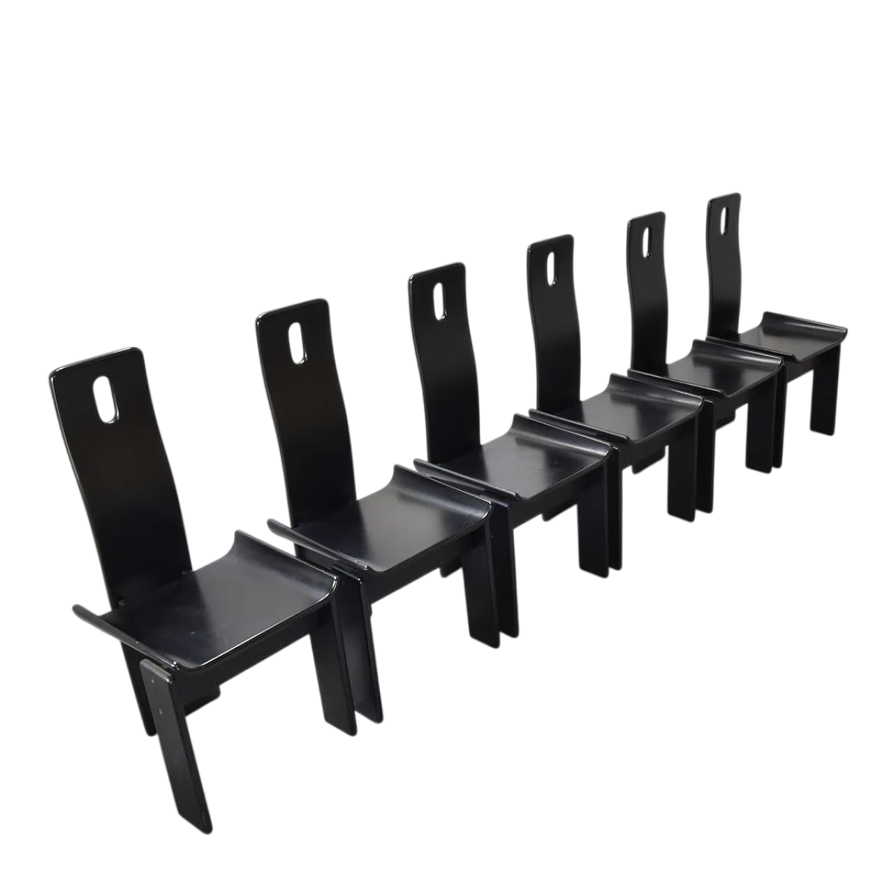 6 Sedie Diago di Edoardo Landi per Nikol, anni '70 9