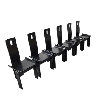 6 Diago chairs by Edoardo Landi for Nikol, 1970s
